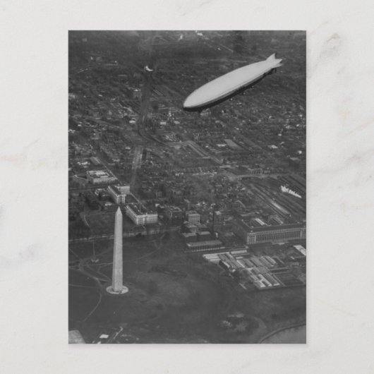 US Airship 'USS Los Angeles' ZR3 flying over Briefkaart (Voorkant)