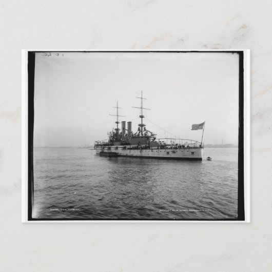 US Alabama Battleship c1902 Briefkaart (Voorkant)