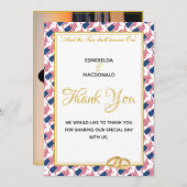 US AMERICA Christelijke aangepaste foto Bedankkaart (Voorkant / Achterkant)