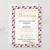 US AMERICA Christelijke Schrift Custom Wedding Kaart (Voorkant)