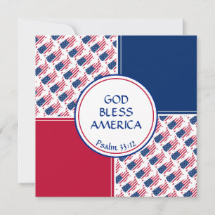 US AMERICA FLAG Custom Birthday Greep Feestdagenkaart