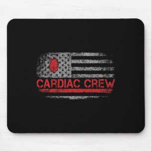US American Flag Cardiac Crew Cardiology Nurse Car Muismat
