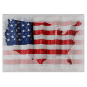US/American Flag Cutting Board Snijplank (Voorkant)