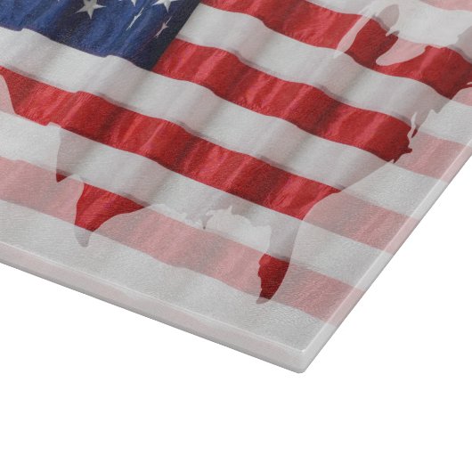 US/American Flag Cutting Board Snijplank (Hoek)