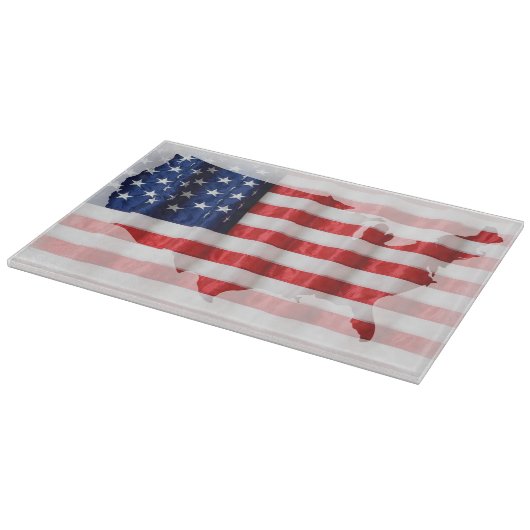 US/American Flag Cutting Board Snijplank (Hoek)