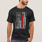 US American Flag Horse Lover Sports Patriotic Equi T-shirt (Voorkant)