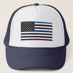 US American Flag Patriotic Red White Blue Cap Trucker Pet