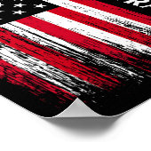 US American Flag Personal Trainer Fitness Instruct Poster (Hoek)