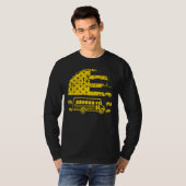 US American Flag School Bus Driver Student Bus Dri T-shirt (Voorkant volledig)