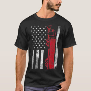 US American Flag Semi Truck Driver 18 Wheeler Truc T-shirt