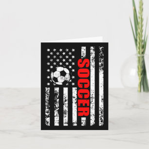 US American Flag Soccer Patriotic Soccer Women Gir Kaart