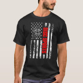 US American Flag Sports Patriotic Disk Golf Premiu T-shirt (Voorkant)