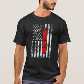 US American Flag Sports Patriotic Figuur Skating P T-shirt (Voorkant)
