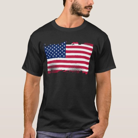 US American Flag T-shirt (Voorkant)