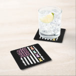 US American Flag with Bunny for Easter Day Kartonnen Onderzetters<br><div class="desc">US American Flag with Bunny for Easter Day</div>