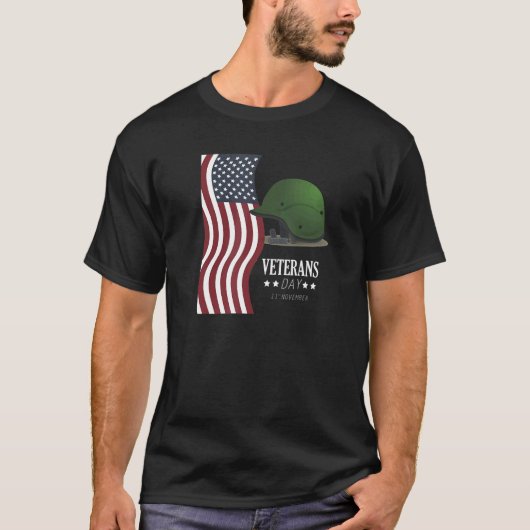 US American Helmet America Service H. T-shirt (Voorkant)