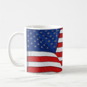 US AMERICAN US FLAG Patriotic Mok Series