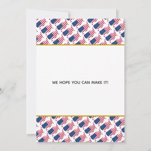 US AMERIKA Speciale Evenement Trouwfeest Save The Date (Achterkant)