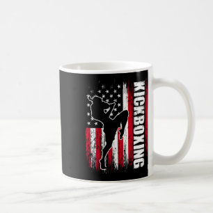 Us Amerikaanse Vlag Kickboksen Vechters Kickbokser Koffiemok