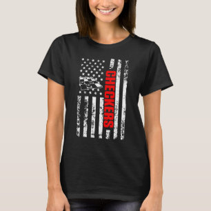 US Amerikaanse Vlag Sport Patriottische Dammen T-shirt