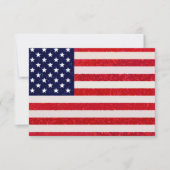US - Amerikaanse vlag uitnodiging (Voorkant)