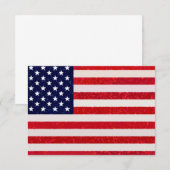 US - Amerikaanse vlag uitnodiging (Voorkant / Achterkant)
