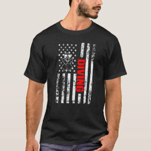 US Amerikaanse Vlag Water Sporten Patriottische Sc T-shirt