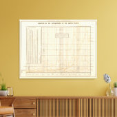 US-analyse van uitgaven Canvas Afdruk (Insitu (Woonkamer))