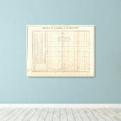 US-analyse van uitgaven Canvas Afdruk (Insitu (Houten vloer))