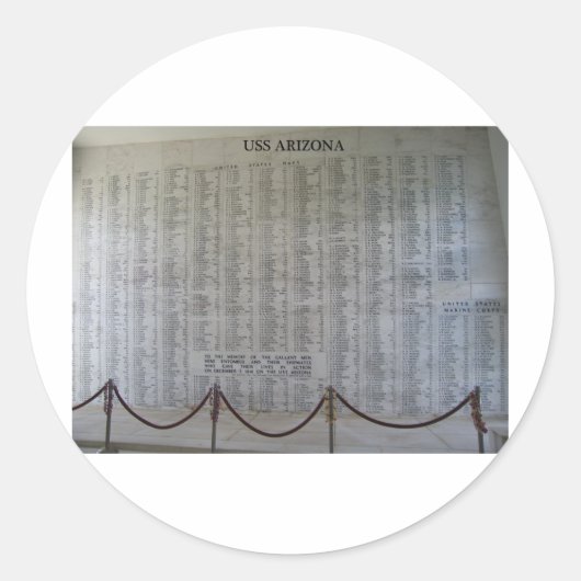 US Arizona Plaque Ronde Sticker (Voorkant)