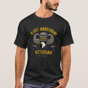 US Army 101st Airborne Division Veteraan Vintage D T-shirt