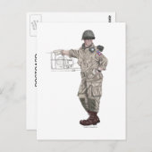 US Army 82nd Airborne (WW2) Briefkaart (Voorkant / Achterkant)