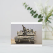US_Army_M1A1_Abrams_main_Bat_tank Briefkaart (Staand voorkant)