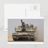 US_Army_M1A1_Abrams_main_Bat_tank Briefkaart (Voorkant / Achterkant)