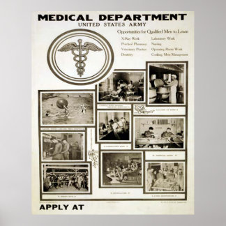 US Army Medical Department Poster