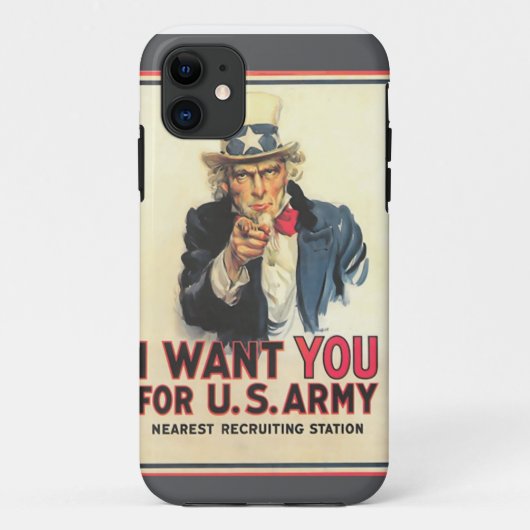 US Army Recrugement Poster IPhone case (Achterkant)