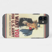 US Army Recrugement Poster IPhone case (Achterkant (horizontaal))