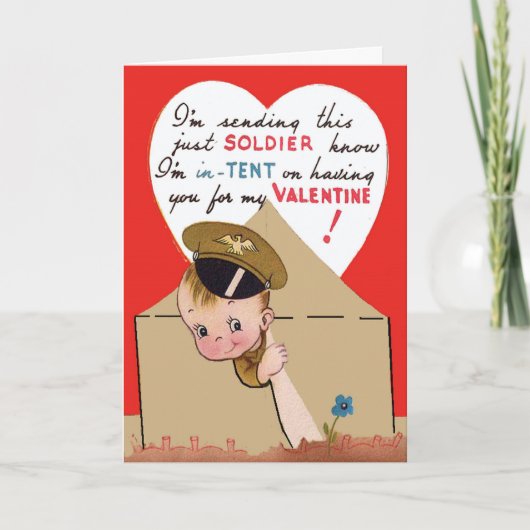  US Army Soldier Valentijn Kaart (Voorkant)