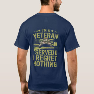 US Army Veteran I serveerde opgeofferde spijt niet T-shirt
