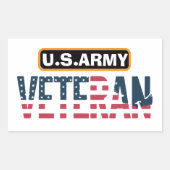 US Army Veteran Sticker | Military Pride Decal (Voorkant)