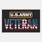 US Army Veteran Sticker | Military Pride Decal (Voorkant)