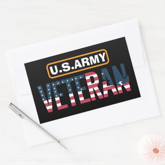 US Army Veteran Sticker | Military Pride Decal (Envelop)