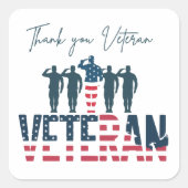 US Army Veteran Sticker | Military Pride Decal (Voorkant)