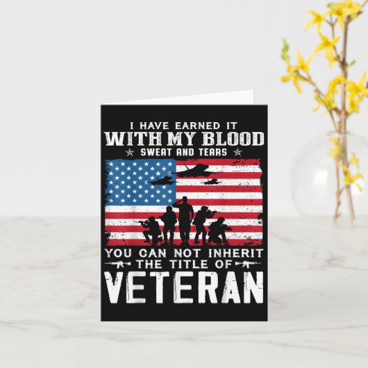 Us Army Veteran You Can Not Inherit The Title Of V Kaart (Gele Bloem)