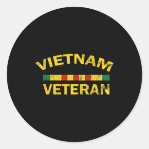 US Army Vietnam Veteraan Vintage US Soldier Vietn Ronde Sticker