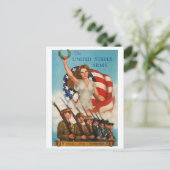 US Army Vintage Postcard Briefkaart (Staand voorkant)