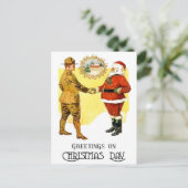 US Army WWI Christmas Briefkaart (Staand voorkant)