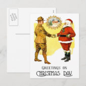 US Army WWI Christmas Briefkaart (Voorkant / Achterkant)