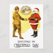 US Army WWI Christmas Briefkaart (Voorkant)