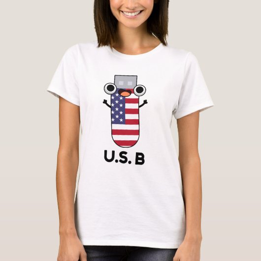 US B Funny United States Pun T-shirt (Voorkant)